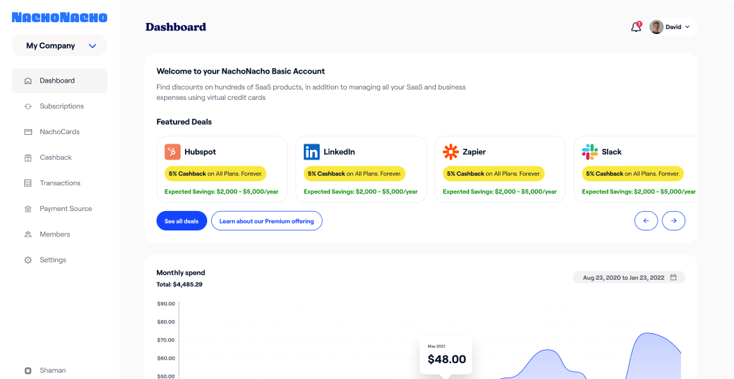 NachoNacho Redesign: A Subscription Management Platform for SaaS Businesses.